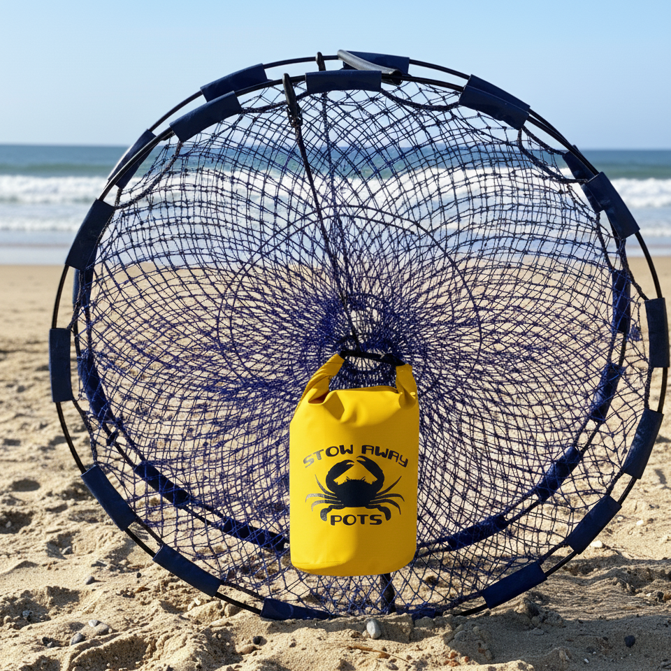 StowAway Collapsible Crab Pot Kit - Yellow Bag