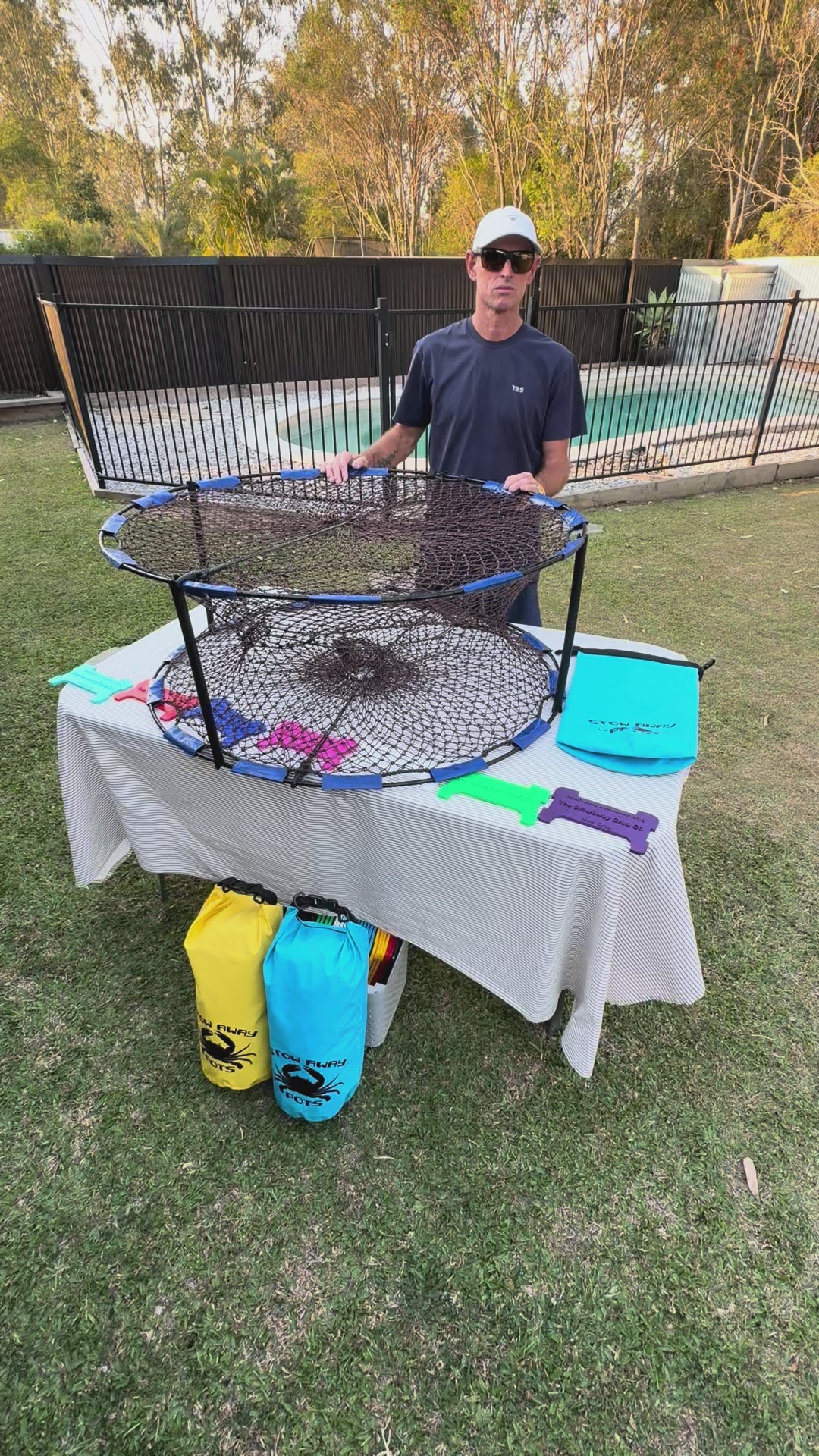 StowAway Collapsible Crab Pot Kit - Yellow Bag – The Stow Away Crab Co